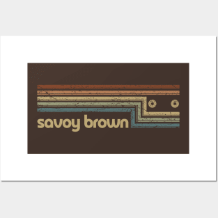 Savoy Brown Cassette Stripes Posters and Art